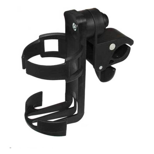 Black Plastic Baby Stroller Cup Holder Durable Portable Organizer