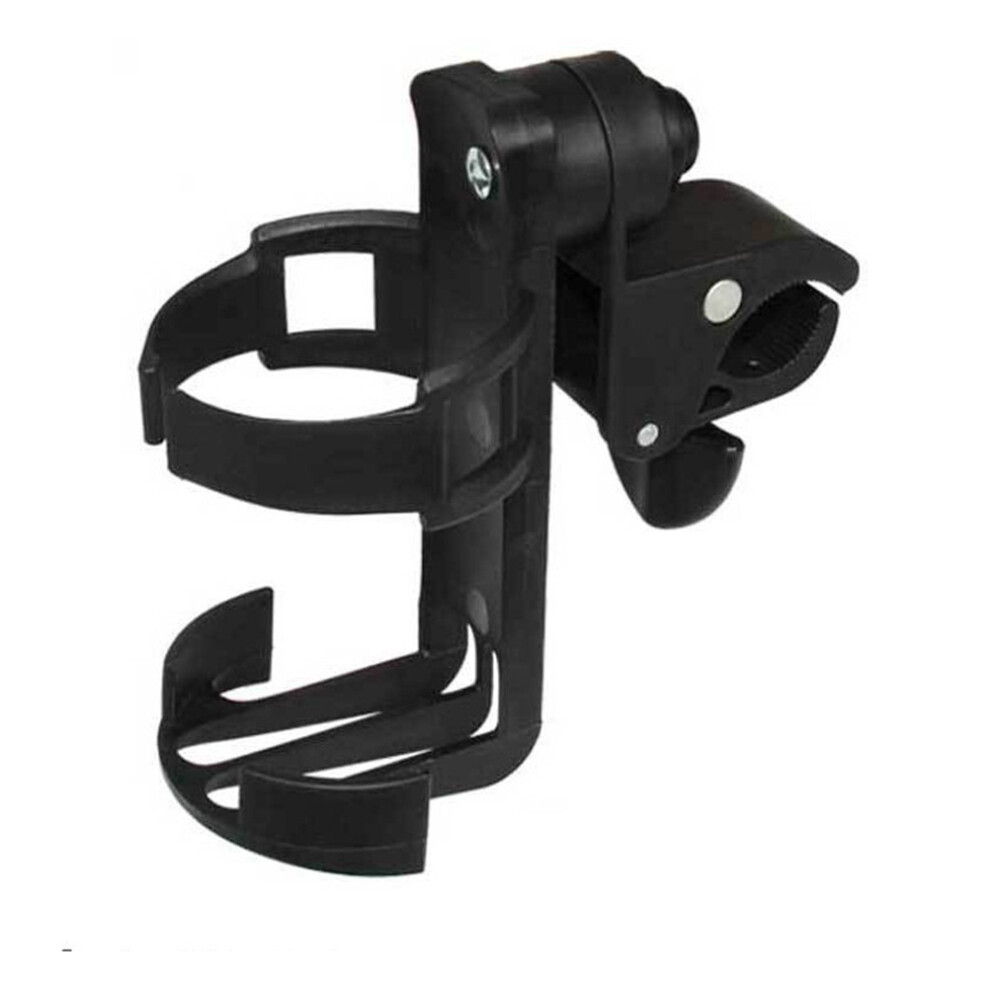 Plastic Baby Stroller Cup Holder Durable Portable Organizer Black Happyyami