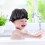 Black Elastic Shower Hat Soft Polyester Night Sleeping Hair Bonnet 8