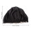 Black Elastic Shower Hat Soft Polyester Night Sleeping Hair Bonnet 4