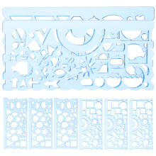 Engineering Rulers Sky-Blue 1set 7.86x3.65x0.04in