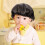 Black Elastic Shower Hat Soft Polyester Night Sleeping Hair Bonnet 5
