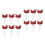 12Pcs Pool Table Pockets Leather Snooker Nets Multi Color Premium 4