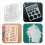 6 Pcs Tool Ruler Template Rewritable Turntable Painting Child 9