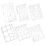 6 Pcs Tool Ruler Template Rewritable Turntable Painting Child 11