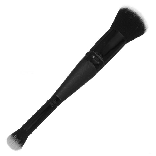 Portable Black Makeup Brush Dual-Ended Foundation Blending Tool 2