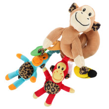 monkey spiral toy with rattles and bell for crib or stroller 0-36m
