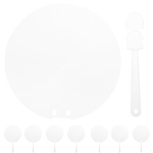 8Pcs Clear PVC DIY Hand Fans Blank Plastic Fans for Party Decoration
