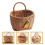 Multi Plastic Woven Wall Hanging Basket for Kitchen Storage 9
