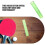 2Pcs Professional PVC Table Tennis Bat Rubber Roller Stick Light Green 6