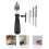 7pcs Set Hand Twist Drill Carbon Steel Drill Set Large 10