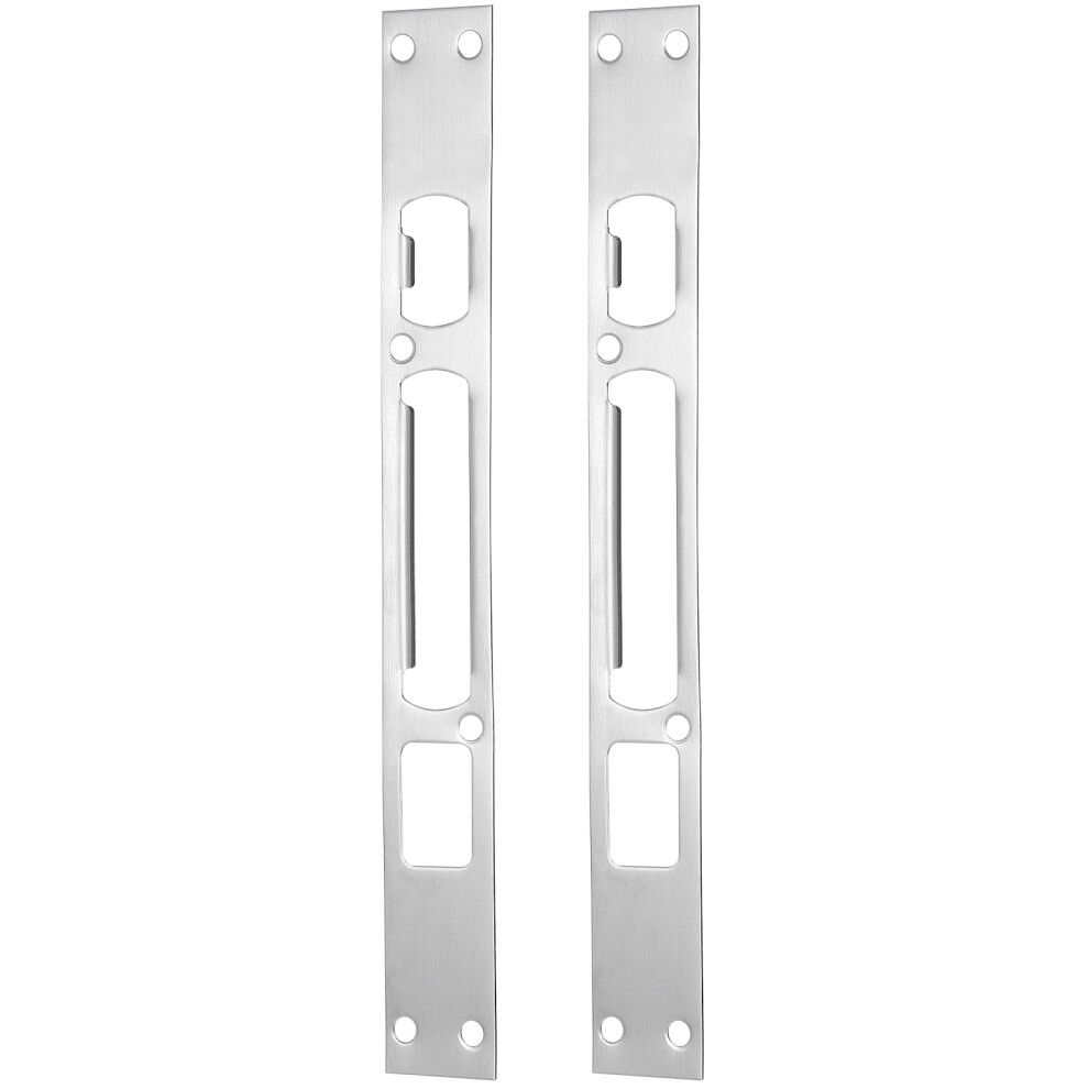 2Pcs Long Door Security Strike Plates For Lock Reinforcement 3163902447346