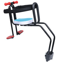 Blue Preposed Kid Bike Seat Metal Material Durable Safety Handles