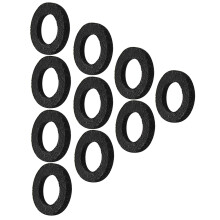 10Pcs Black Trumpet Cushion Felt Washers Cotton Pads Musical Accessory