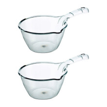 2Pcs Plastic Water Scoops Multipurpose Kitchen Water Spoons