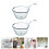 2Pcs Plastic Water Scoops Multipurpose Kitchen Water Spoons 2