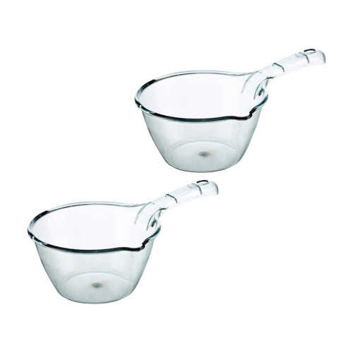 2Pcs Plastic Water Scoops Multipurpose Kitchen Water Spoons 2