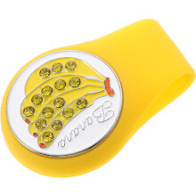 Cartoon Golf Hat Clip Ball Marker Yellow Silicone Decorative Tool