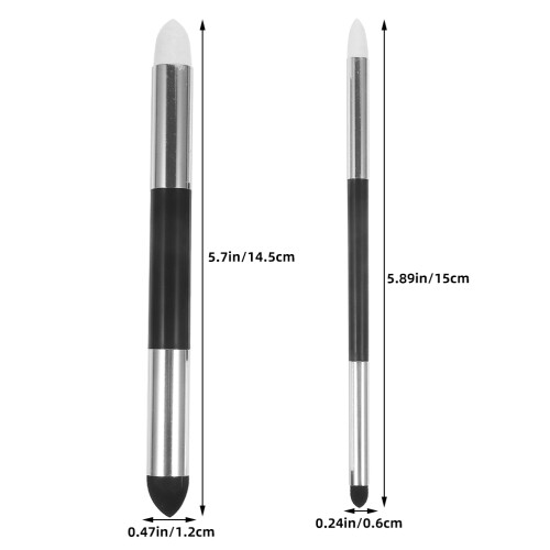 Masteelf 2 Pcs Back Plug Billiards Art Pen 14.50x1.20x1.20cm 2