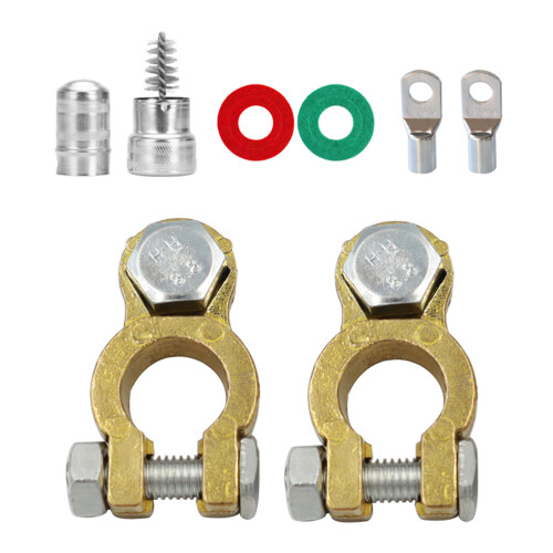 1Set Auto Batterijklemmen Koperen Snelsluiting Terminal Connector