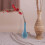 1Pc Blue Ceramic Flower Vase Simple Style Hydroponic Plants Container 6