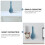 1Pc Blue Ceramic Flower Vase Simple Style Hydroponic Plants Container 9