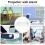 Support Mural Pour Projecteur Robuste En PVC 9