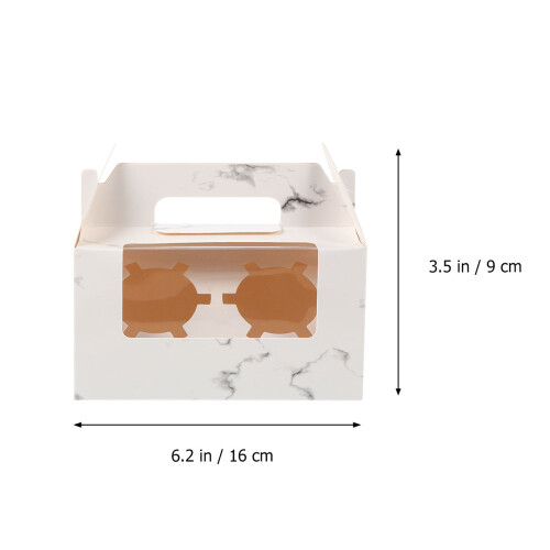 10Pcs Marbling Cake Box Paper Dessert Storage Box Assorted Color 2