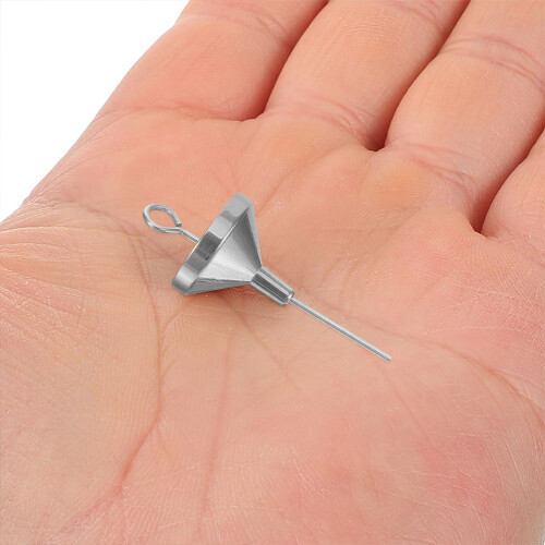 Conical Shape Funnel Silver Powder Transfer Home Use 3 Sets 2