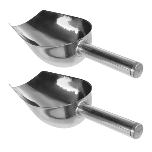 Bin Stainless Steel Universal Round Ice Practical Scoop