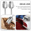 Bin Stainless Steel Universal Round Ice Practical Scoop 10