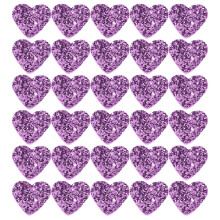 200Pcs Fashionable Purple Felt Sequin Patches for DIY Accessories