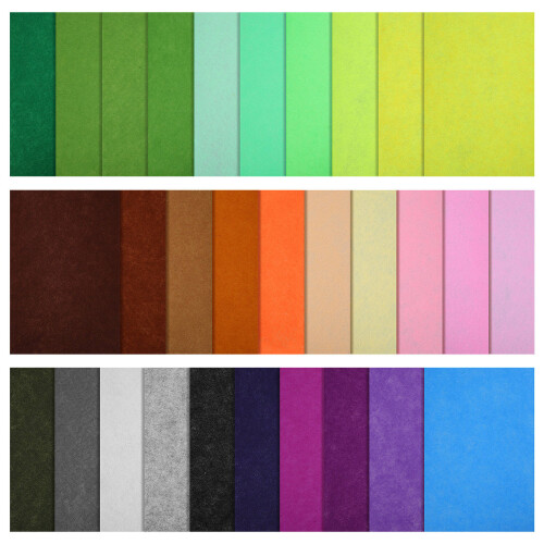 60Pcs Colorful Thin Felt Sheets Craft Fabric for Sewing and Patchwork 1