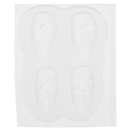 Silicone Nail Stencil Bow Shape 3d Embossed Design 1pack