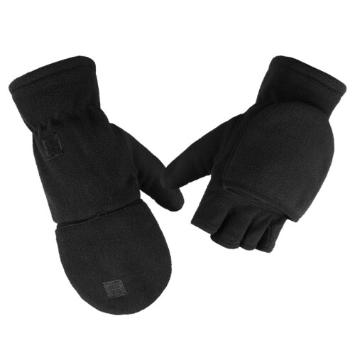 Fingerlose Polarfleece-Handschuhe / Winterfäustlinge 2-in-1  M 1