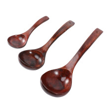3Pcs Wooden Long Handle Soup Ladle Set For Cooking (28cm 24cm 18cm)