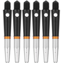 6 Pcs Kit Darts Mat Shaft Aluminum Thread Rods 4.1x0.5cm