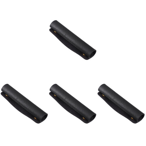 4Pcs Black PU Leather Bag Handle Wraps Durable Handbag Handle Covers 1