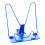 2Pcs Blue Adjustable Reading Bracket Lightweight Portable Book Rack 1