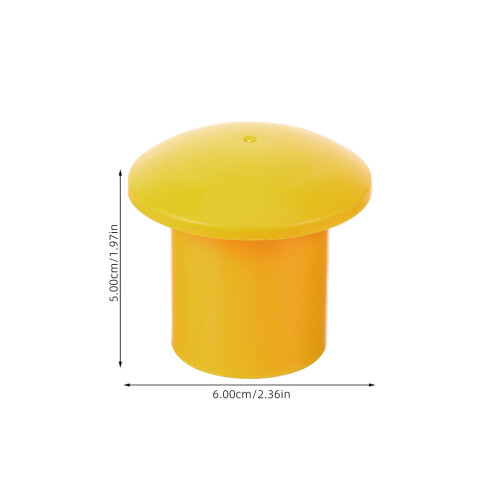 Rebar End Caps For Rebar Processing Plants Yellow 50pcs 1