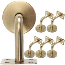 6pcs Stair Handrail Stainless Steel Office Guide Metal