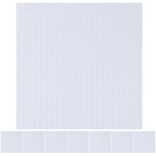 8Pcs White DIY Embroidery Gridding Cloth Polyester Cross Stitch Fabric