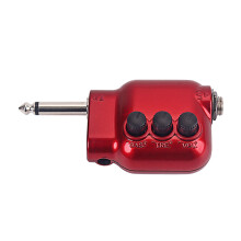 Red Mini Preamplifier for Guitar with Bass Treble Eq 635mm Plug