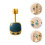 1Pc Blue Plastic Adjustable Shower Head Holder Wall Mount Rotatable 5