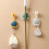 1Pc Blue Plastic Adjustable Shower Head Holder Wall Mount Rotatable 8