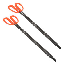 Heavy Duty Trash Grabber and Long Handle Log Tongs with Ergonomic Grip for Fireplace and Garden