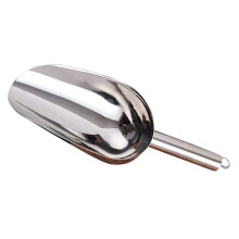 Stainless Steel Ice Scoop with Ergonomic Grip for Kitchen and Bar MultiPurpose Food Use