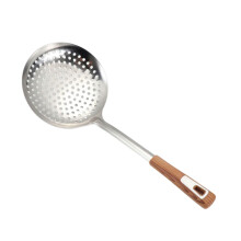 18 Inch Stainless Steel Skimmer Spoon with Long Handle, Durable Rust Resistant Strainer Ladle