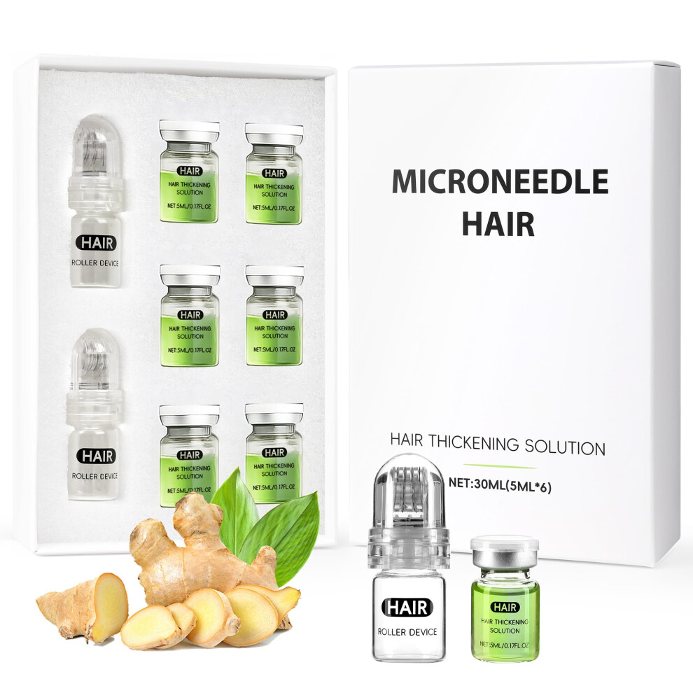 Hair Growth Serum with Ginseng and Biotin for Thinning Hair, Boosts Density and Nourishes Follicles