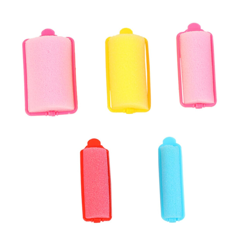 Heatless Hair Curlers Soft Sponge Rollers for Overnight Styling and Travel Random Color